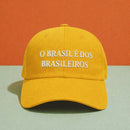 (COMPRE 1 LEVE 2) Boné O Brasil É Dos Brasileiros Boné Modelo Original Bordado (Cópia)